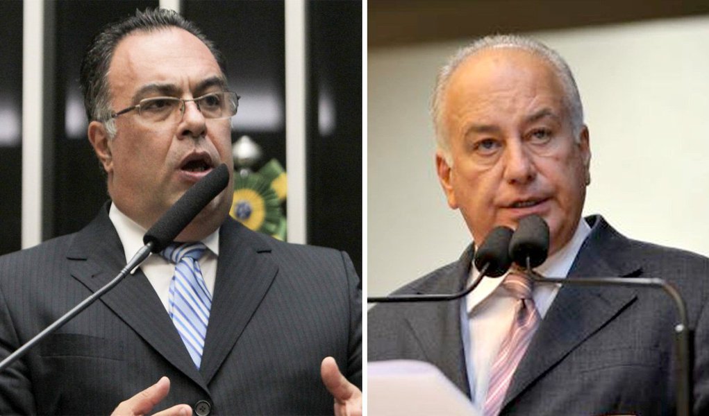 O deputado federal André Vargas (ex-PT) e o deputado estadual Luiz Eduardo Cheida (PMDB), ambos de Londrina, não poderão disputar as eleições de outubro; são duas lideranças importantes na região norte do Paraná que deixam um grande espólio de votos em aberto, que estará em disputa no pleito que se aproxima (Foto: Aquiles Lins) O deputado federal André Vargas (ex-PT) e o deputado estadual Luiz Eduardo Cheida (PMDB), ambos de Londrina, não poderão disputar as eleições de outubro; são duas lideranças importantes na região norte do Paraná que deixam um grande espólio de votos em aberto, que estará em disputa no pleito que se aproxima