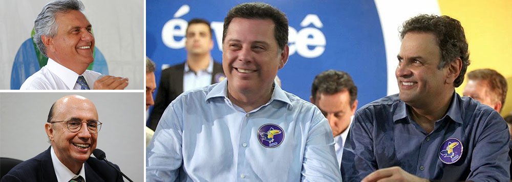 Governador tem confidenciado a amigos e aliados que sonho é ver um goiano na chapa da presidência da República, mostra matéria do jornal Diário da Manhã; "Chegou a hora de Goiás pensar em levar o Centro-Oeste para governar o Brasil. Vou defender esse sonho para o Aécio", afirma Marconi; na semana passada, o governador se encontrou com o presidenciável em Anápolis e os dois falaram de política e das alianças locais e nacional (Foto: José Barbacena) Governador tem confidenciado a amigos e aliados que sonho é ver um goiano na chapa da presidência da República, mostra matéria do jornal Diário da Manhã; "Chegou a hora de Goiás pensar em levar o Centro-Oeste para governar o Brasil. Vou defender esse sonho para o Aécio", afirma Marconi; na semana passada, o governador se encontrou com o presidenciável em Anápolis e os dois falaram de política e das alianças locais e nacional