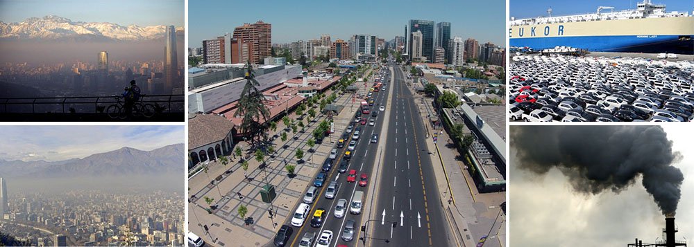 Santiago declara “emergência ambiental” devido à altíssima concentração de Material Particulado (MP) 2,5 no ar; primeira medida em 16 anos, na capital chilena estão paralisados 40% do parque automotivo e aproximadamente 3 mil indústrias; leia o relato de Frederico Füllgraf, em artigo especial para o 247 (Foto: Roberta Namour) Santiago declara “emergência ambiental” devido à altíssima concentração de Material Particulado (MP) 2,5 no ar; primeira medida em 16 anos, na capital chilena estão paralisados 40% do parque automotivo e aproximadamente 3 mil indústrias; leia o relato de Frederico Füllgraf, em artigo especial para o 247