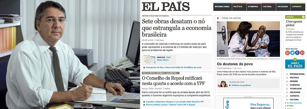 Associação Nacional de Jornais, comandada por Ricardo Pedreira, anunciou que estuda entrar com ação judicial contra o jornal espanhol El País, que ontem lançou sua versão em português, em razão da lei que mantém uma reserva de mercado ao capital nacional; "A ANJ entende que há um claro desrespeito às normas constitucionais", diz Pedreira; se o lobby prosperar, bastaria ao El País editar da Espanha ou de qualquer outro país seu conteúdo em português; jornais vão proibir? (Foto: Leonardo Attuch) Associação Nacional de Jornais, comandada por Ricardo Pedreira, anunciou que estuda entrar com ação judicial contra o jornal espanhol El País, que ontem lançou sua versão em português, em razão da lei que mantém uma reserva de mercado ao capital nacional; "A ANJ entende que há um claro desrespeito às normas constitucionais", diz Pedreira; se o lobby prosperar, bastaria ao El País editar da Espanha ou de qualquer outro país seu conteúdo em português; jornais vão proibir?