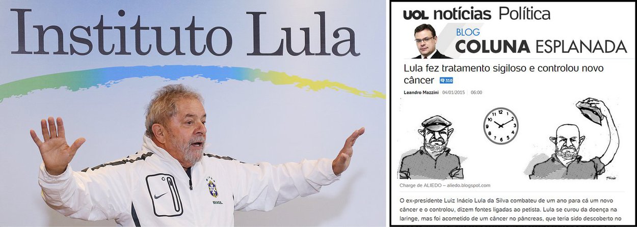 Notícia sem pé nem cabeça, publicada por Leandro Mazzini, neste domingo, no portal Uol, da Folha de S. Paulo, "informava" que Lula, curado de um tumor na laringe, fez tratamento secreto, no Sírio Libanês de um novo câncer, desta vez no pâncreas; o problema é que a "notícia", publicada no portal que diz ter 'o melhor conteúdo', não possui qualquer conexão com a realidade; leia o texto ficcional de Mazzini e a resposta de Eduardo Guimarães, do Blog da Cidadania; em nota, o Instituto Lula classificou o texto como 'peça de ficção' (Foto: Leonardo Attuch) www.brasil247.com - Notícia sem pé nem cabeça, publicada por Leandro Mazzini, neste domingo, no portal Uol, da Folha de S. Paulo, "informava" que Lula, curado de um tumor na laringe, fez tratamento secreto, no Sírio Libanês de um novo câncer, desta vez no pâncreas; o problema é que a "notícia", publicada no portal que diz ter 'o melhor conteúdo', não possui qualquer conexão com a realidade; leia o texto ficcional de Mazzini e a resposta de Eduardo Guimarães, do Blog da Cidadania; em nota, o Instituto Lula classificou o texto como 'peça de ficção'