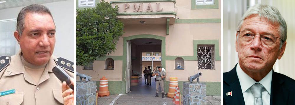 Os coronéis da Polícia Militar de Alagoas que conseguiram, no Superior Tribunal de Justiça (STJ), voltar à corporação ingressaram na última sexta-feira (16) com uma nova ação, pedindo que o governo do Estado cumpra a decisão da Justiça. Os militares pedem ainda que o governador Teotonio Vilela Filho (PSDB), o secretário Dário César e o comandante da PM, Dimas Cavalcante, sejam presos, por não cumprirem a ordem judicial. (Foto: Voney Malta) Os coronéis da Polícia Militar de Alagoas que conseguiram, no Superior Tribunal de Justiça (STJ), voltar à corporação ingressaram na última sexta-feira (16) com uma nova ação, pedindo que o governo do Estado cumpra a decisão da Justiça. Os militares pedem ainda que o governador Teotonio Vilela Filho (PSDB), o secretário Dário César e o comandante da PM, Dimas Cavalcante, sejam presos, por não cumprirem a ordem judicial.