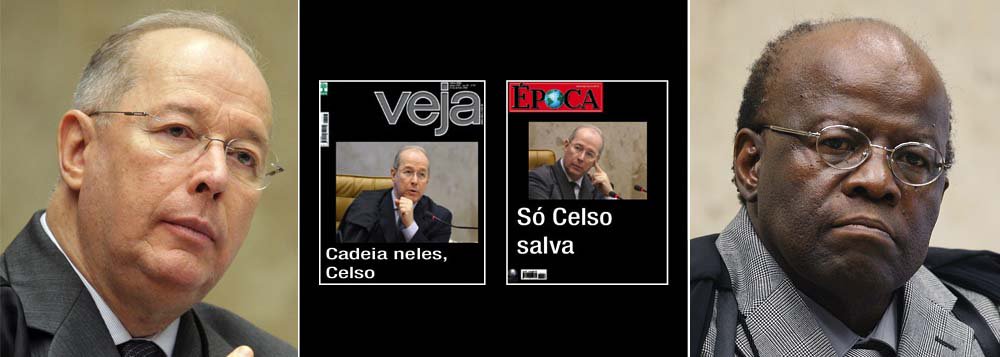 Com voto longo, um dos mais extensos de toda a Ação Penal 470, Gilmar Mendes fez um jogo combinado com o presidente da corte, Joaquim Barbosa; provavelmente, haverá tempo apenas para a fala de Marco Aurélio Mello, que levará o placar a 5 a 5; com isso, decisão ficaria com o decano Celso de Mello, mas Barbosa deve encerrar prematuramente a sessão, por volta de 18h, assim como fez ontem; resultado: o decano só votará na próxima semana, depois das capas que virão de Veja e Época e de diversos editoriais na imprensa; a aposta da ala acusatória do STF é que o decano não aguentará a pressão da mídia, tendo que votar com a faca no pescoço e, talvez, de joelhos (Foto: Leonardo Attuch) www.brasil247.com - Com voto longo, um dos mais extensos de toda a Ação Penal 470, Gilmar Mendes fez um jogo combinado com o presidente da corte, Joaquim Barbosa; provavelmente, haverá tempo apenas para a fala de Marco Aurélio Mello, que levará o placar a 5 a 5; com isso, decisão ficaria com o decano Celso de Mello, mas Barbosa deve encerrar prematuramente a sessão, por volta de 18h, assim como fez ontem; resultado: o decano só votará na próxima semana, depois das capas que virão de Veja e Época e de diversos editoriais na imprensa; a aposta da ala acusatória do STF é que o decano não aguentará a pressão da mídia, tendo que votar com a faca no pescoço e, talvez, de joelhos