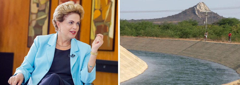 Presidente estará em Cabrobó-PE na sexta-feira para inaugurar a primeira etapa de uma das obras mais importantes da era dos governos petistas, a transposição das águas do Rio São Francisco para o semiárido nordestino; projeto, iniciado pelo ex-presidente Lula em 2007, "será a redenção hídrica de 12 milhões de pessoas que anualmente enfrentam a falta d’água na estiagem, mesmo quando não há seca grave", ressalta Tereza Cruvinel, que avalia que, "com as águas correndo nos canais, Dilma pode começar a recuperar o apoio perdido entre os nordestinos" (Foto: Tereza Cruvinel) Presidente estará em Cabrobó-PE na sexta-feira para inaugurar a primeira etapa de uma das obras mais importantes da era dos governos petistas, a transposição das águas do Rio São Francisco para o semiárido nordestino; projeto, iniciado pelo ex-presidente Lula em 2007, "será a redenção hídrica de 12 milhões de pessoas que anualmente enfrentam a falta d’água na estiagem, mesmo quando não há seca grave", ressalta Tereza Cruvinel, que avalia que, "com as águas correndo nos canais, Dilma pode começar a recuperar o apoio perdido entre os nordestinos"