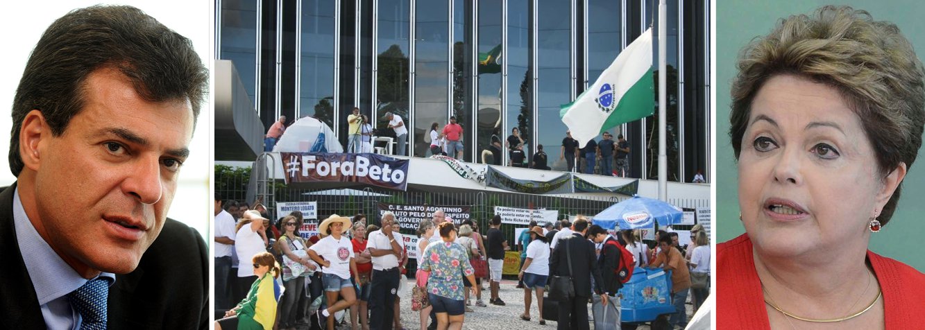 O governador do paraná, Beto Richa (PSDB), afirmou, nesta segunda-feira (9), que "devido à crise moral" vivida atualmente pelo Brasil "é possível" um eventual impeachment da presidente Dilma Rousseff; além da defesa do impeachment, Richa também disse que o PT tentou utilizar as greves que paralisaram o Estado nas últimas semanas como uma forma de abafar o escândalo de corrupção na Petrobras; mergulhado em uma crise sem precedentes, Richa enfrentou uma onda de greves que paralisou o Estado e enfrentou protestos que pediam o seu impeachment, depois que ele tentou usar recursos da previdência dos servidores para pagar salários (Foto: Aline Lima) O governador do paraná, Beto Richa (PSDB), afirmou, nesta segunda-feira (9), que "devido à crise moral" vivida atualmente pelo Brasil "é possível" um eventual impeachment da presidente Dilma Rousseff; além da defesa do impeachment, Richa também disse que o PT tentou utilizar as greves que paralisaram o Estado nas últimas semanas como uma forma de abafar o escândalo de corrupção na Petrobras; mergulhado em uma crise sem precedentes, Richa enfrentou uma onda de greves que paralisou o Estado e enfrentou protestos que pediam o seu impeachment, depois que ele tentou usar recursos da previdência dos servidores para pagar salários