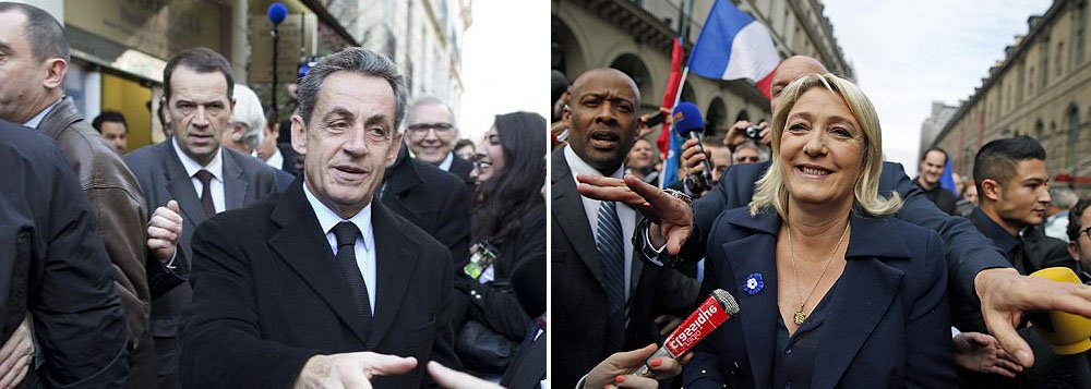 Partido conservador UMP, do ex-presidente francês Nicolas Sarkozy, e seus aliados lideram o segundo e decisivo turno das eleições locais na França neste domingo, apontou pesquisa de boca de urna realizada pelo instituto CSA e divulgada pela BFMTV ; Frente Nacional, de extrema direita e liderada por Marine Le Pen, caminha para conquistar terreno e pode ficar com dois conselhos de "departamentos" franceses (Foto: Paulo Emílio) Partido conservador UMP, do ex-presidente francês Nicolas Sarkozy, e seus aliados lideram o segundo e decisivo turno das eleições locais na França neste domingo, apontou pesquisa de boca de urna realizada pelo instituto CSA e divulgada pela BFMTV ; Frente Nacional, de extrema direita e liderada por Marine Le Pen, caminha para conquistar terreno e pode ficar com dois conselhos de "departamentos" franceses