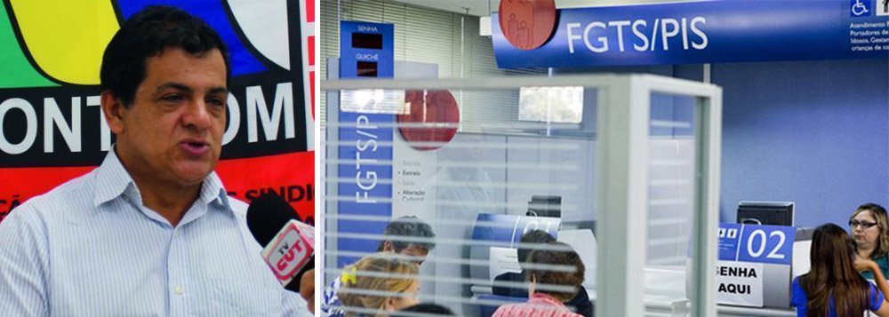 Governo tira dinheiro do FGTS para atender lobby das Santas Casas, denuncia dirigente da CUT Governo tira dinheiro do FGTS para atender lobby das Santas Casas, denuncia dirigente da CUT