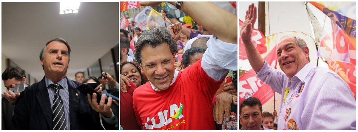Ibope e Datafolha também disputam 2° turno (Foto: Esq.: Valter Campanato - ABR / Meio: Stuckert / Dir.: Divulgação) Ibope e Datafolha também disputam 2° turno