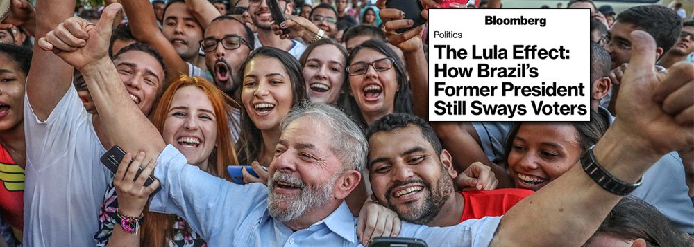 Bloomberg: da prisão, Lula domina eleições Bloomberg: da prisão, Lula domina eleições