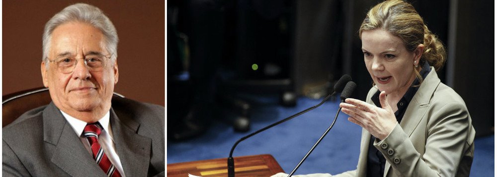 Gleisi rebate FHC: Bolsonaro é cria tucana Gleisi rebate FHC: Bolsonaro é cria tucana