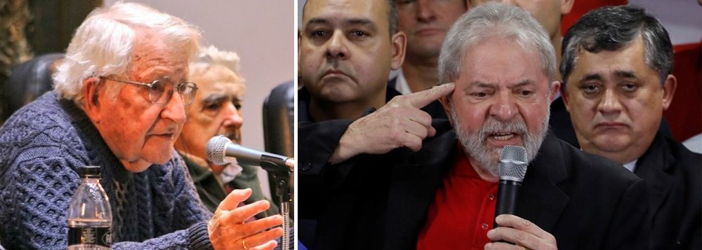 Noam Chomsky visita Lula em Curitiba nesta quinta Noam Chomsky visita Lula em Curitiba nesta quinta