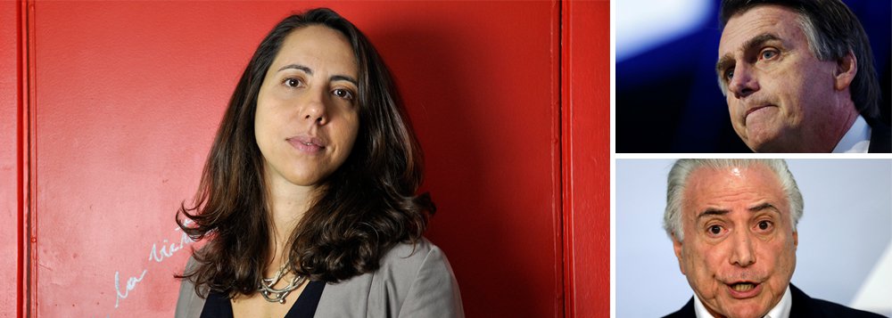 Programa de Bolsonaro é o de Temer ao quadrado, diz Laura Carvalho Programa de Bolsonaro é o de Temer ao quadrado, diz Laura Carvalho