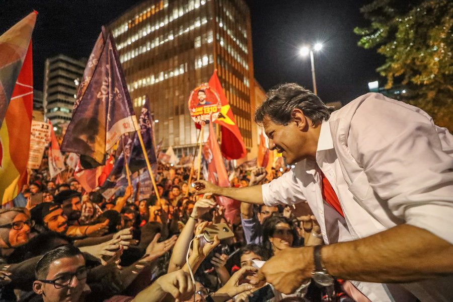 Haddad cresce e se qualifica como líder contra Bolsonaro (Foto: Stuckert) Haddad cresce e se qualifica como líder contra Bolsonaro