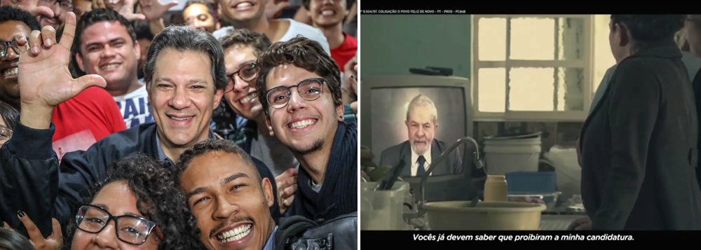 TSE libera Lula a aparecer no programa de Haddad TSE libera Lula a aparecer no programa de Haddad