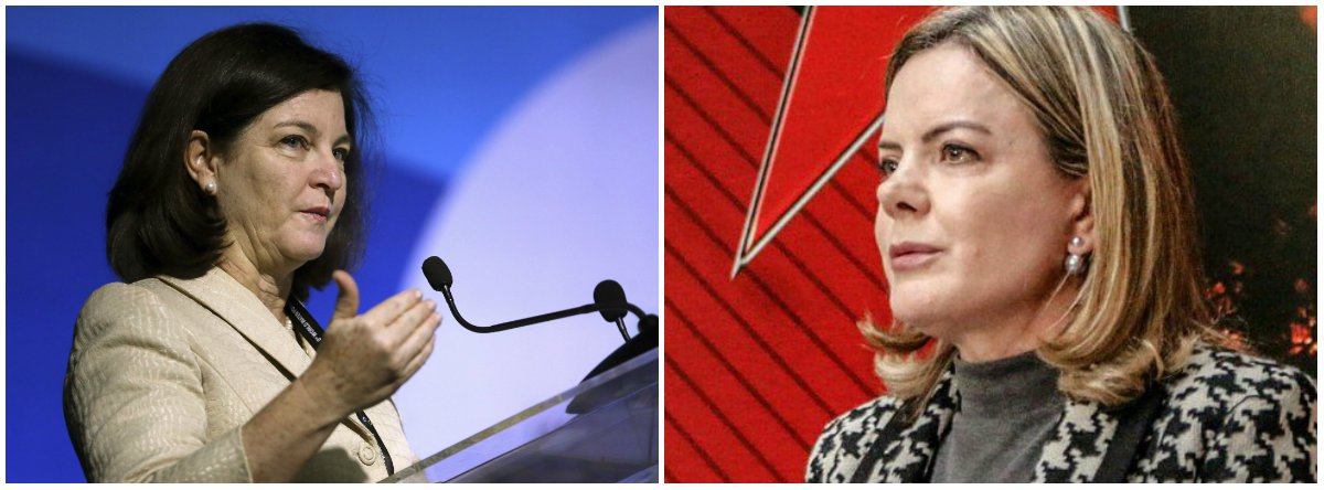 Raquel Dodge mantém perseguição a Gleisi (Foto: Esq.: José Cruz - ABR / Dir.: Eduardo Matysiak) Raquel Dodge mantém perseguição a Gleisi