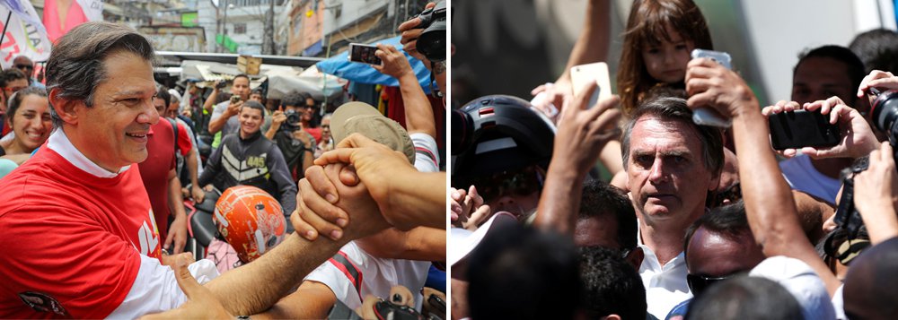 Haddad cresce 11 pontos e se consolida no 2º turno, mostra Ibope (Foto: Ricardo Stuckert | Reuters) www.brasil247.com - Haddad cresce 11 pontos e se consolida no 2º turno, mostra Ibope