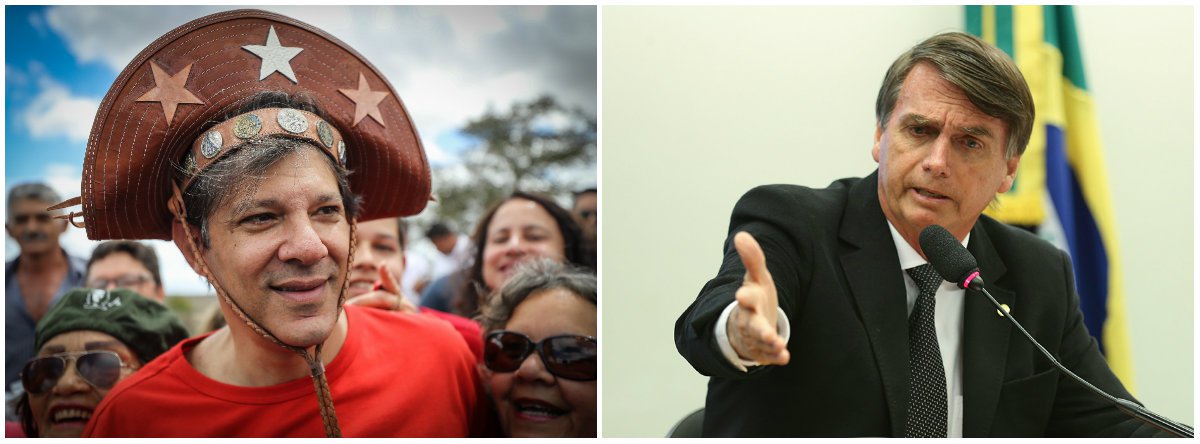 O País quer segundo turno? (Foto: Esq.: Stuckert / Dir.: Fabio Pozzebom - ABR) O País quer segundo turno?