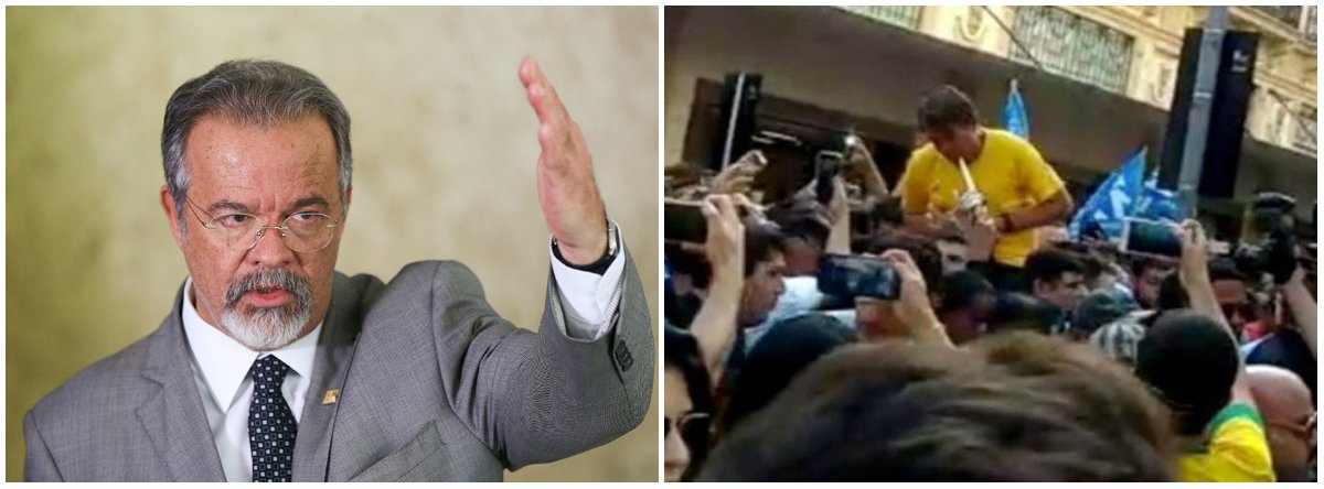 Jungmann: PF ainda não descarta coautoria em ataque a Bolsonaro (Foto: Esq.: Marcelo Camargo - ABR) Jungmann: PF ainda não descarta coautoria em ataque a Bolsonaro