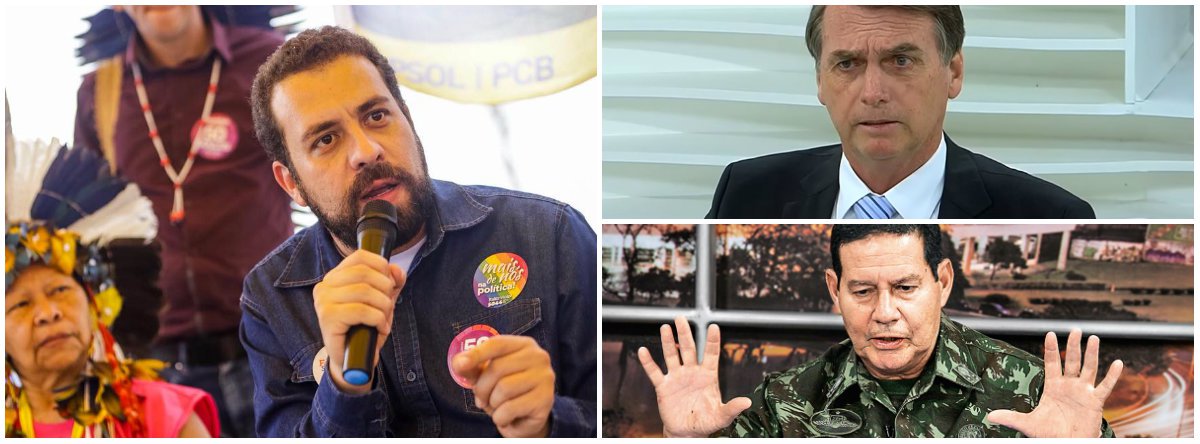 Boulos: a candidatura de dois desajustados merece a rejeição que tem (Foto: Esq.: divulgação / Dir.: em cima (reprodução); embaixo (divulgação)) Boulos: a candidatura de dois desajustados merece a rejeição que tem