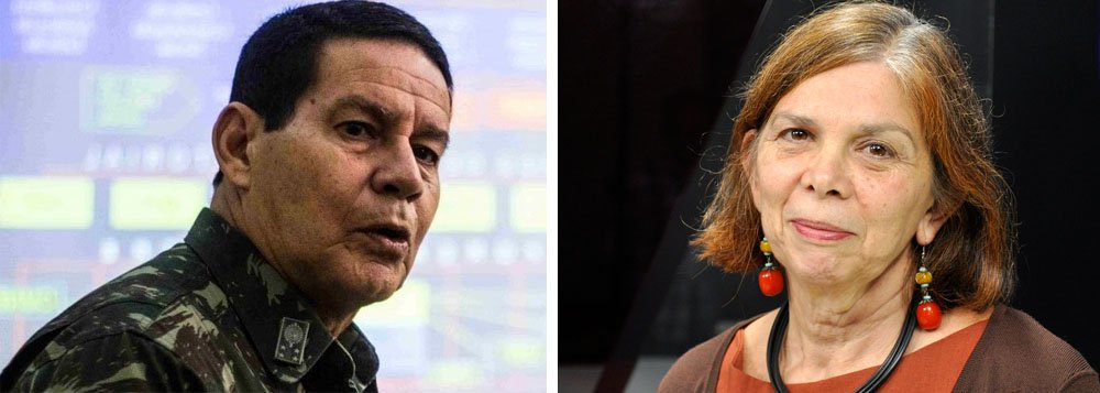 Vera Paiva: falas do general Mourão remetem ao nazismo Vera Paiva: falas do general Mourão remetem ao nazismo