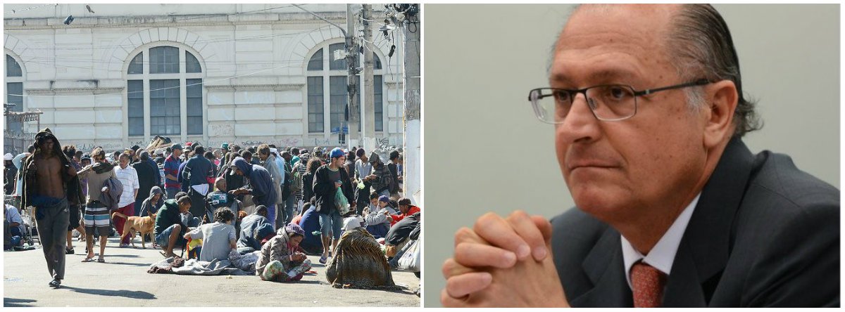 Programa de Alckmin deixou 52 mil usuários de drogas sem acolhimento (Foto: Esq.: Rovena Rosa - ABR / Dir.: Fabio Pozzebom - ABR) Programa de Alckmin deixou 52 mil usuários de drogas sem acolhimento