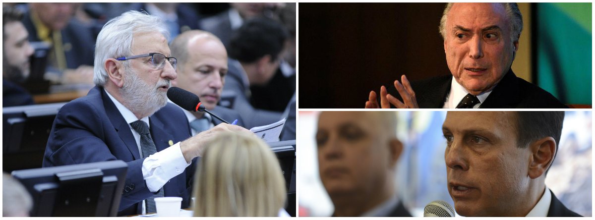 Valente: prefake Doria é desmascarado até pelo presidente mais impopular da história do País (Foto: Esq.: Alex Ferreira - Câmara / Dir.: em cima (Darren Ornitz - Reuters); embaixo (Rovena Rosa - ABR)) Valente: prefake Doria é desmascarado até pelo presidente mais impopular da história do País