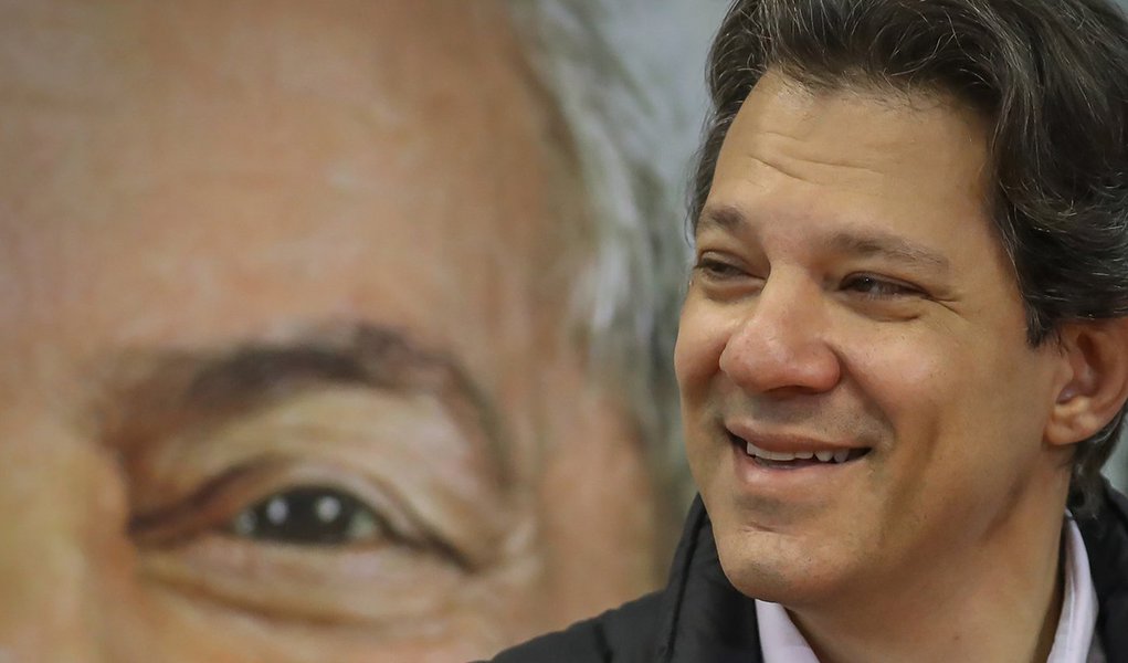 Haddad: eu e o PT temos compromisso moral com a candidatura Lula (Foto: Ricardo Stuckert) Haddad: eu e o PT temos compromisso moral com a candidatura Lula