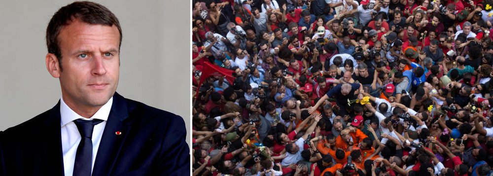 Deputados franceses pedem a Macron que interceda no caso Lula Deputados franceses pedem a Macron que interceda no caso Lula
