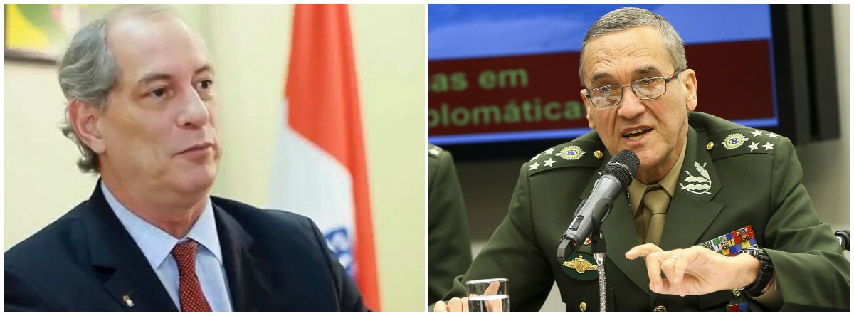 Ciro afirma que demitiria e prenderia o general Eduardo Villas Bôas (Foto: Dir.: Marcelo Camargo - ABR) Ciro afirma que demitiria e prenderia o general Eduardo Villas Bôas