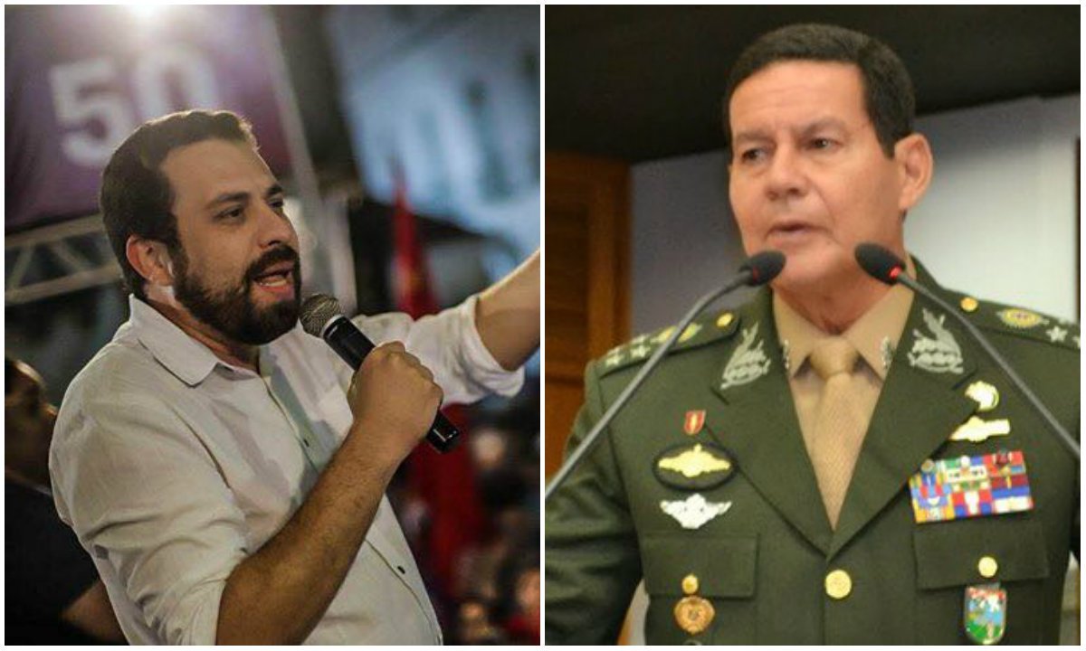 Boulos: reclamação de Mourão sobre Marielle é a mesma da ditadura Boulos: reclamação de Mourão sobre Marielle é a mesma da ditadura