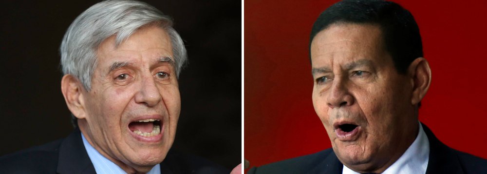 Na contramão de Mourão, Heleno inocenta Bolsonaro (Foto: ABr | Reuters) Na contramão de Mourão, Heleno inocenta Bolsonaro