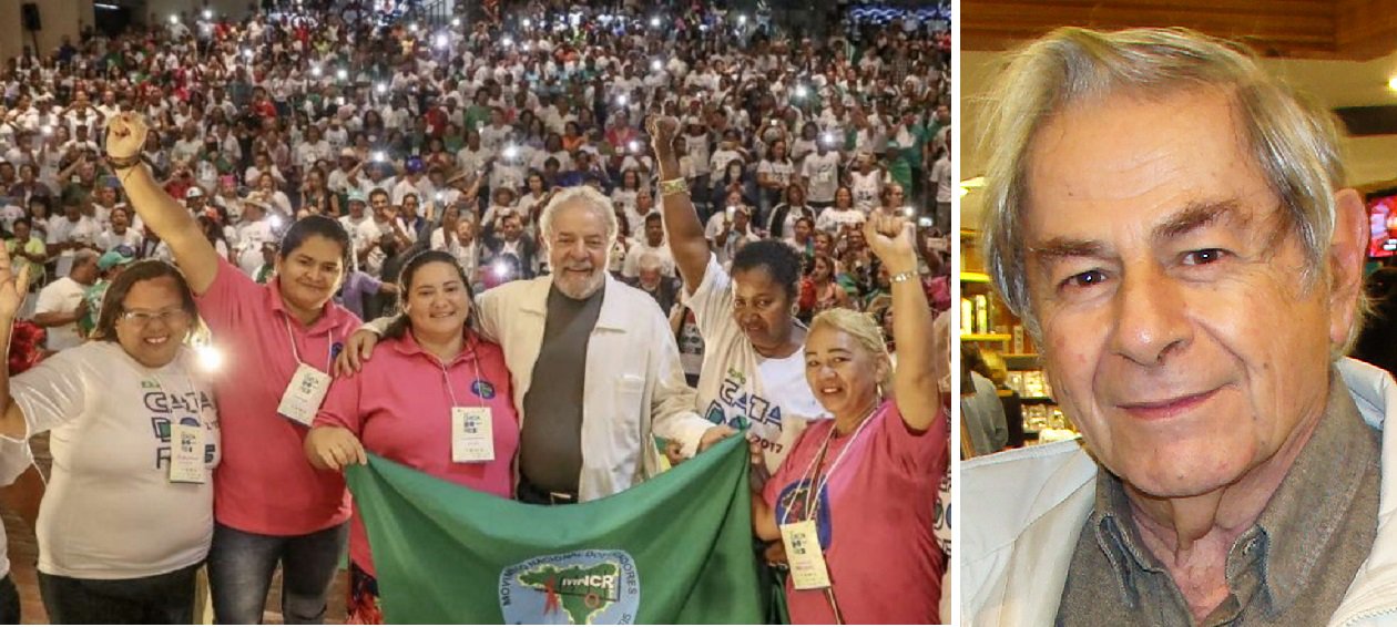 Lula recebe catador de materiais recicláveis e o escritor Raduan Nassar Lula recebe catador de materiais recicláveis e o escritor Raduan Nassar
