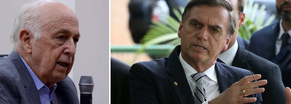 Contra o autoritarismo de Bolsonaro, Bresser lança manifesto pela democracia Contra o autoritarismo de Bolsonaro, Bresser lança manifesto pela democracia