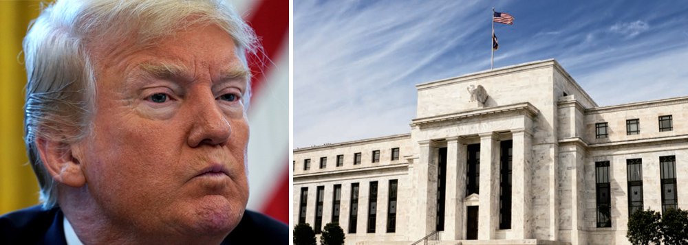 Trump tenta intervir no Fed e diz que não deveria elevar juros Trump tenta intervir no Fed e diz que não deveria elevar juros