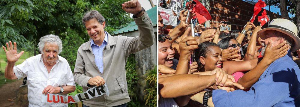 Mujica, sobre a perseguição a Lula: 'estão construindo um mito' (Foto: Fotos: Ricardo Stuckert) Mujica, sobre a perseguição a Lula: 'estão construindo um mito'
