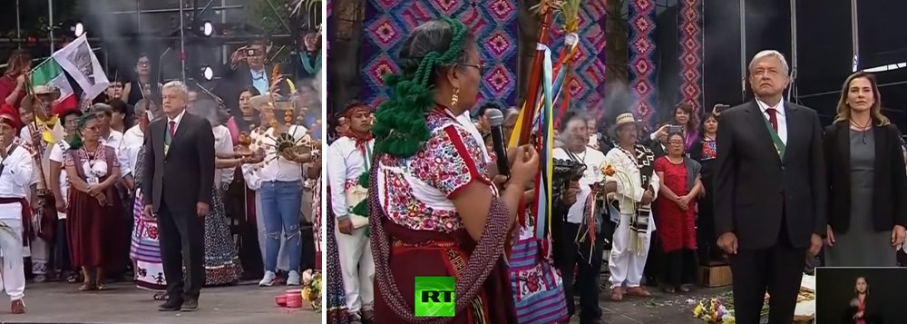 Obrador dá lição de respeito aos povos indígenas de todo o mundo Obrador dá lição de respeito aos povos indígenas de todo o mundo