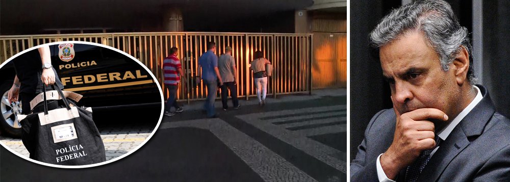 PF faz buscas na casa de Aécio Neves (Foto: Reuters | Reprodução/TV Globo | Agência Senado) PF faz buscas na casa de Aécio Neves
