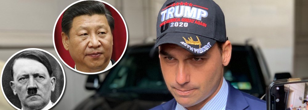 Chanceler informal, Eduardo Bolsonaro ameaça relação Brasil-China Chanceler informal, Eduardo Bolsonaro ameaça relação Brasil-China