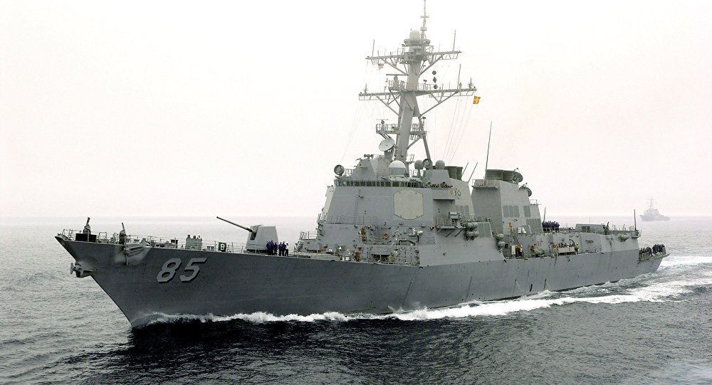Destróier norte-americano se aproxima da fronteira oriental da Rússia Destróier norte-americano se aproxima da fronteira oriental da Rússia