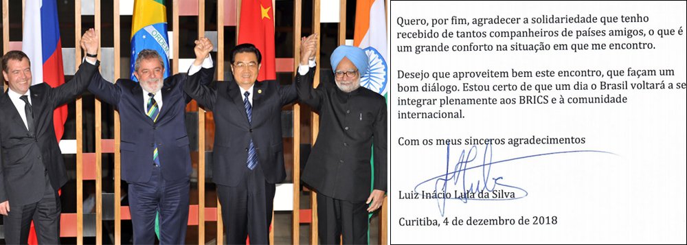 Lula aos BRICS: Brasil voltará a se integrar à comunidade internacional Lula aos BRICS: Brasil voltará a se integrar à comunidade internacional
