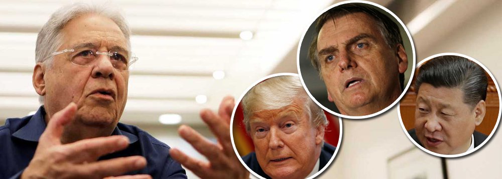 Bolsonaro prejudicará Brasil se tomar partido entre EUA e China, diz FHC (Foto: Fotos: Reuters) Bolsonaro prejudicará Brasil se tomar partido entre EUA e China, diz FHC