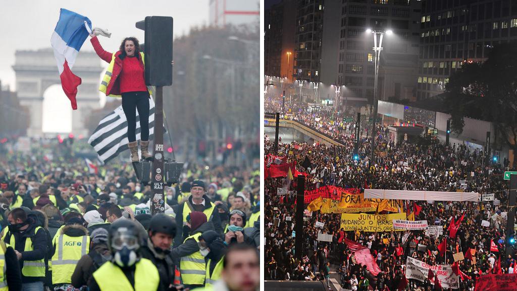Diferenças e semelhanças entre protestos de 2013 no Brasil e “coletes amarelos” na França Diferenças e semelhanças entre protestos de 2013 no Brasil e “coletes amarelos” na França
