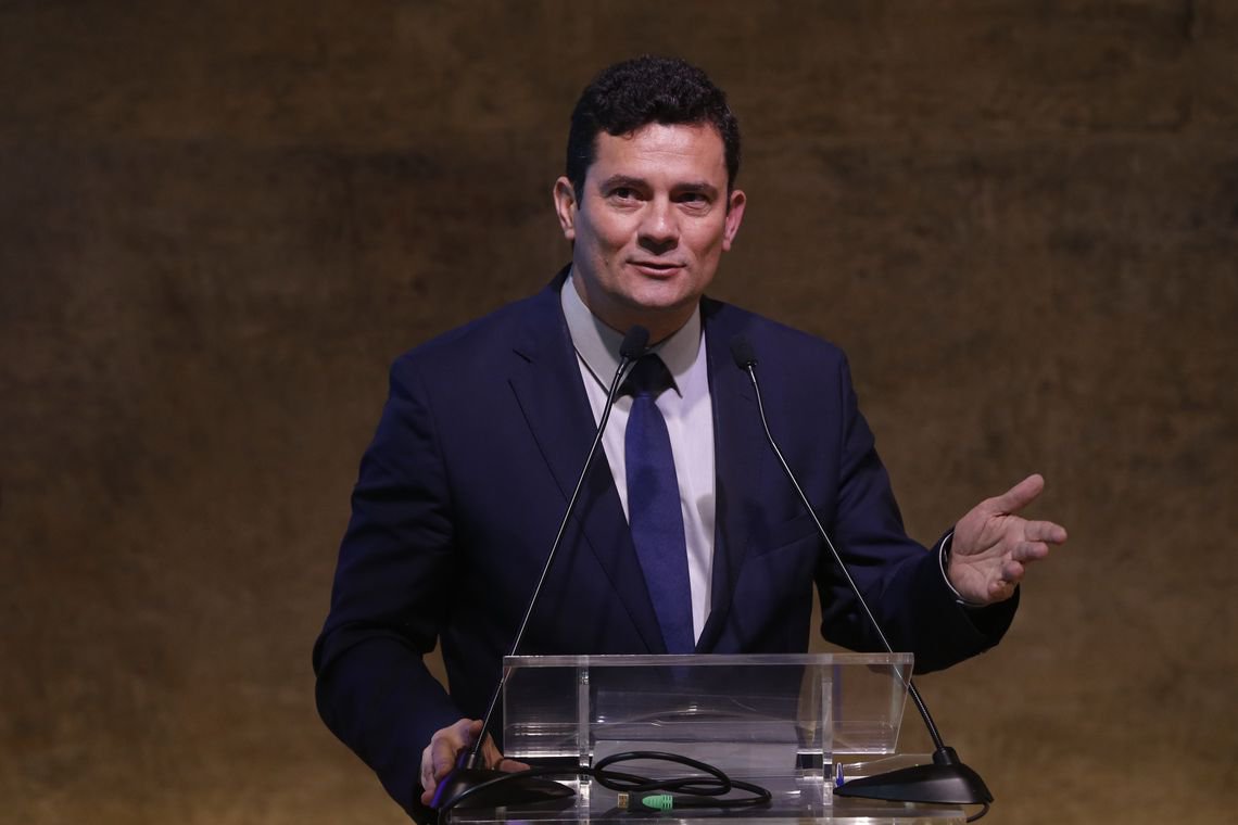 Moro diz, em Madri, que Haddad era autoritário, não Bolsonaro (Foto: Tomaz Silva/Agência Brasil) Moro diz, em Madri, que Haddad era autoritário, não Bolsonaro