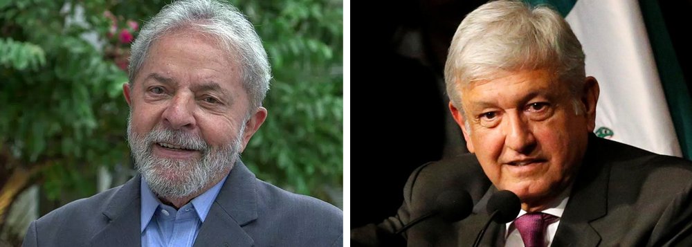Lula manda carta a López Obrador: sua eleição trouxe esperança Lula manda carta a López Obrador: sua eleição trouxe esperança