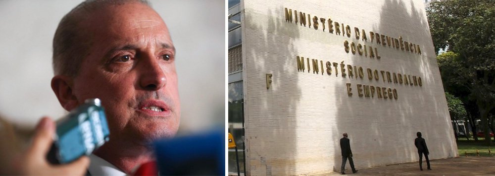 Onyx anuncia fim do Ministério do Trabalho Onyx anuncia fim do Ministério do Trabalho