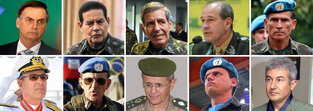 Cúpula do governo Bolsonaro será dominada por militares Cúpula do governo Bolsonaro será dominada por militares