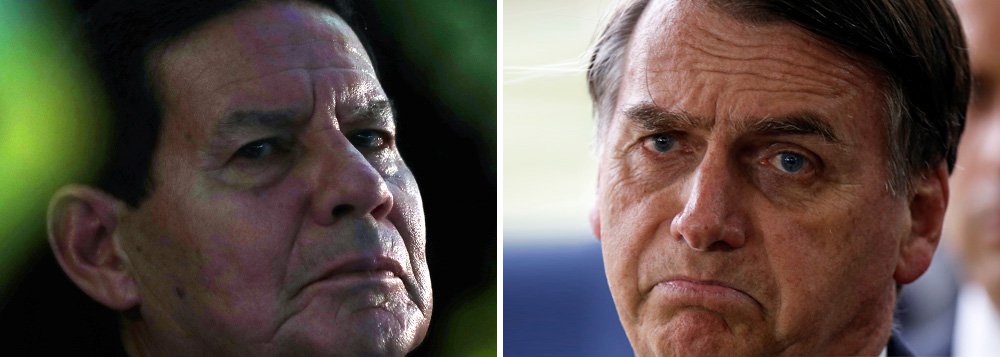 Mourão: 'Estou aqui para substituir o presidente' (Foto: Fotos: Reuters) Mourão: 'Estou aqui para substituir o presidente'