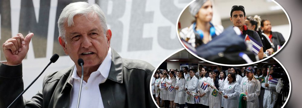 Médicos cubanos expulsos por Bolsonaro vão atuar no México de Obrador Médicos cubanos expulsos por Bolsonaro vão atuar no México de Obrador