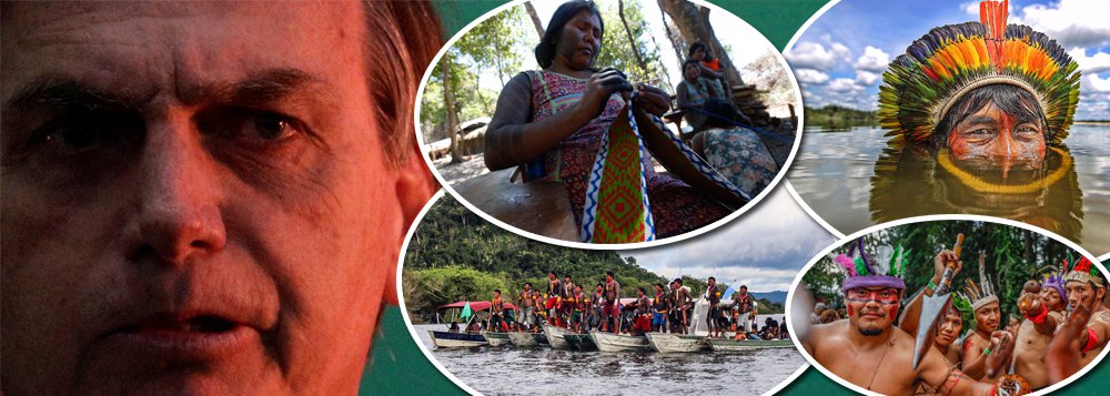 Cimi rebate Bolsonaro: índios não são animais que podem ser caçados (Foto: Reuters | Ricardo Stuckert | Rodolfo Oliveira | Aldarey Tamandaré) Cimi rebate Bolsonaro: índios não são animais que podem ser caçados