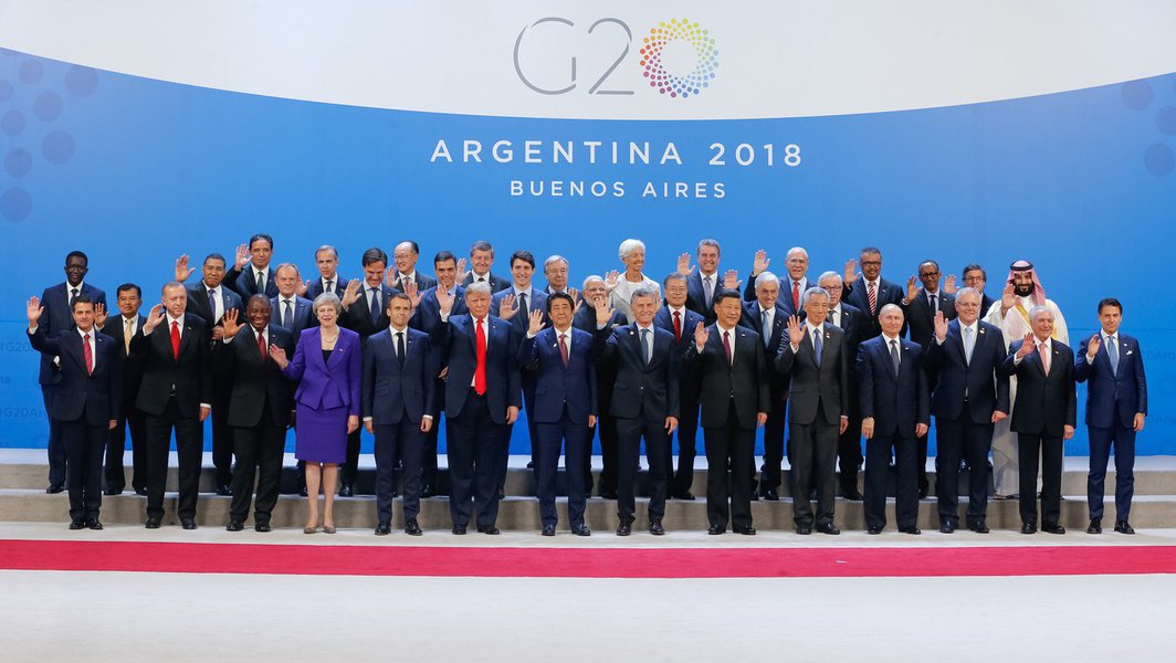 G20 isola Trump e Bolsonaro e diz que Acordo do Clima é irreversível (Foto: Cesar Itiberê/PR) G20 isola Trump e Bolsonaro e diz que Acordo do Clima é irreversível